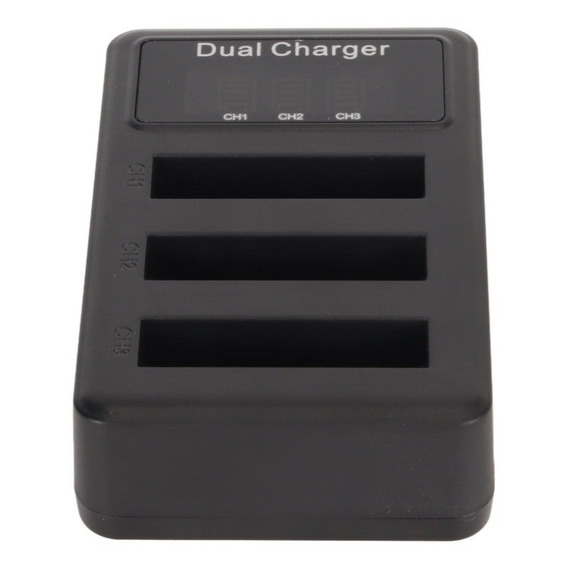 USB Camera Battery Charger Triple Port Charging Station - USB 5V Input with Power Level Display Portable Camera Charger for Sony DSC H50 H10 H20 Travel Photography Gear - Image 4