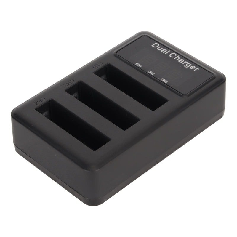 USB Camera Battery Charger Triple Port Charging Station - USB 5V Input with Power Level Display Portable Camera Charger for Sony DSC H50 H10 H20 Travel Photography Gear - Image 3