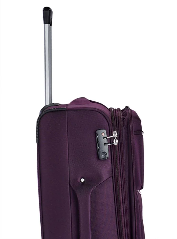 LIMRA Premium 3-Piece Purple Fabric Luggage Set with Practical Lightweight Travel Design