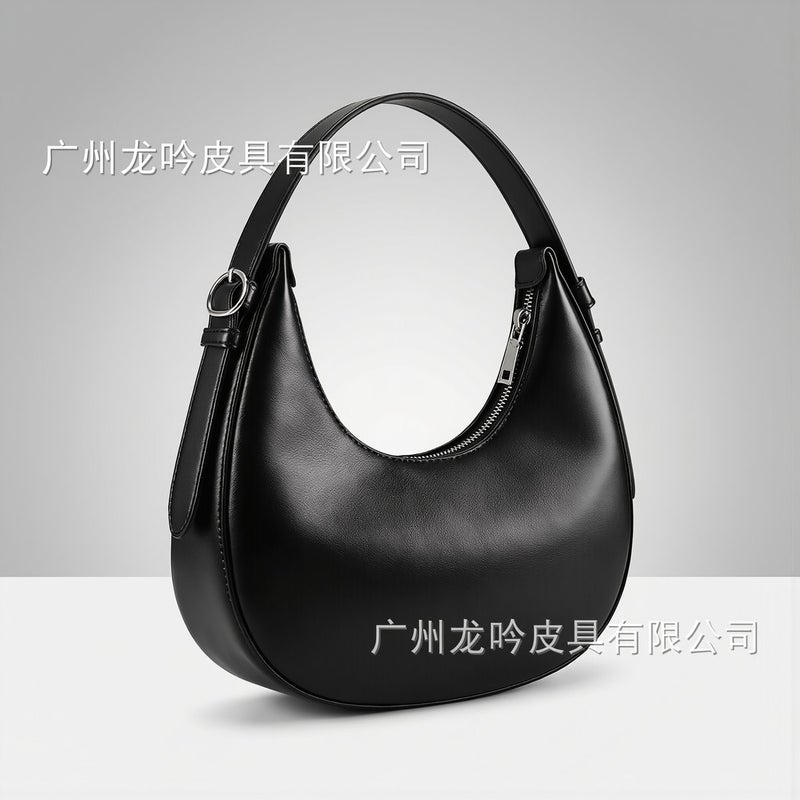 Women Crescent Hobo Purse Functional Large Capacity Anti Deform Zipper Closure Latest 2026 Top Handle Bag - Image 4