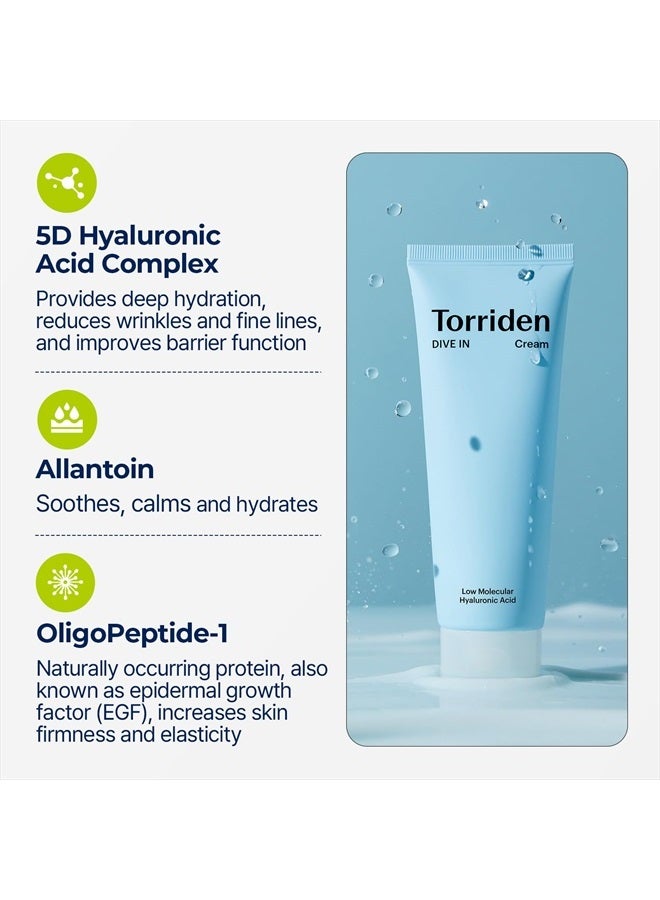 Torriden, Dive In Cream,Low Molecular Hyaluronic Acid (80ml) - Image 5