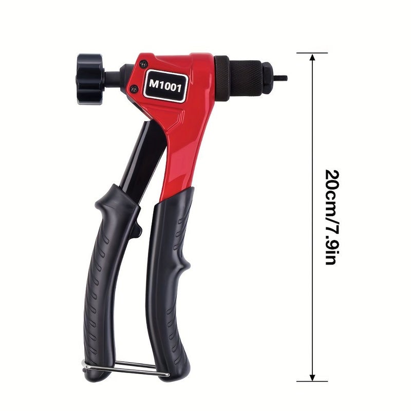 1 Set Professional Manual Rivet Nut Gun Tool Metal Construction For M3 M4 M5 M6 Nut - Image 2