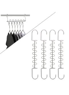KASTWAVE Closet Organizers and Storage, College Dorm Room Essentials, Pack of 4 Multifunctional Closet Organizer Magic Space Saving Hangers, Closet Storage Organization for Wardrobe Closet  - Image 1