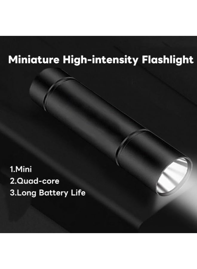 Mini Rechargeable 1200 Lumen LED Flashlight With 500 ft Zoom Beam, 3 Modes Aluminum Torch - Image 2