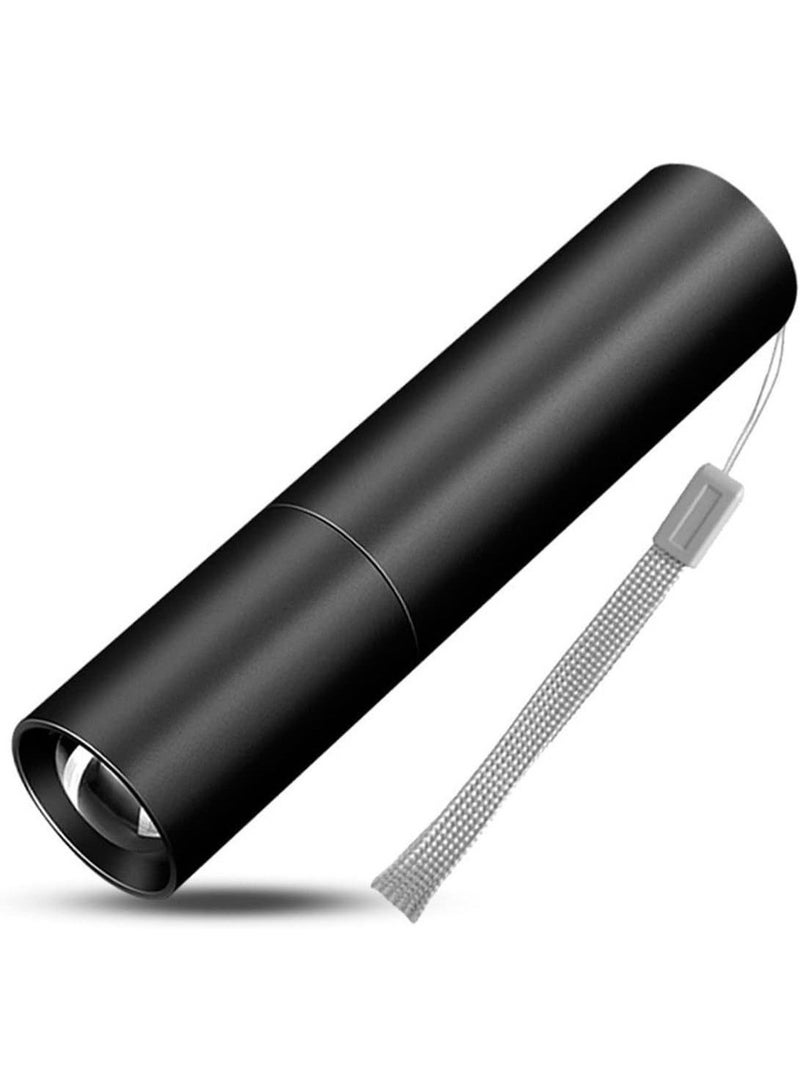 Mini Rechargeable 1200 Lumen LED Flashlight With 500 ft Zoom Beam, 3 Modes Aluminum Torch - Image 3