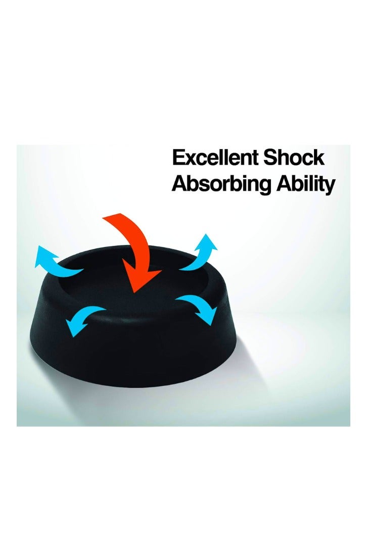 تشيس اب وسائد أقدام الغسالة لمنع الاهتزاز والمشي | سجادة مانعة للانزلاق للغسالة والمجفف بتقنية المطاط | مثالية لتقليل الاهتزاز وامتصاص الصدمات | مجموعة من 4 أقدام عازلة مطاطية - Image 3