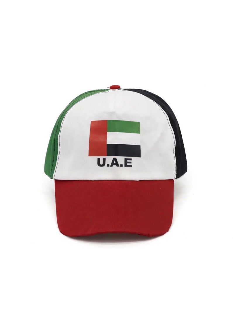 U.A.E Cap UAE Flag Cap For Men Women Kids Adjustable Baseball Hat National Day Cap UAE Day Celebration Cap For Flag Day Parade Outdoor Events Lightweight Polyester WJ-80246 - Image 1
