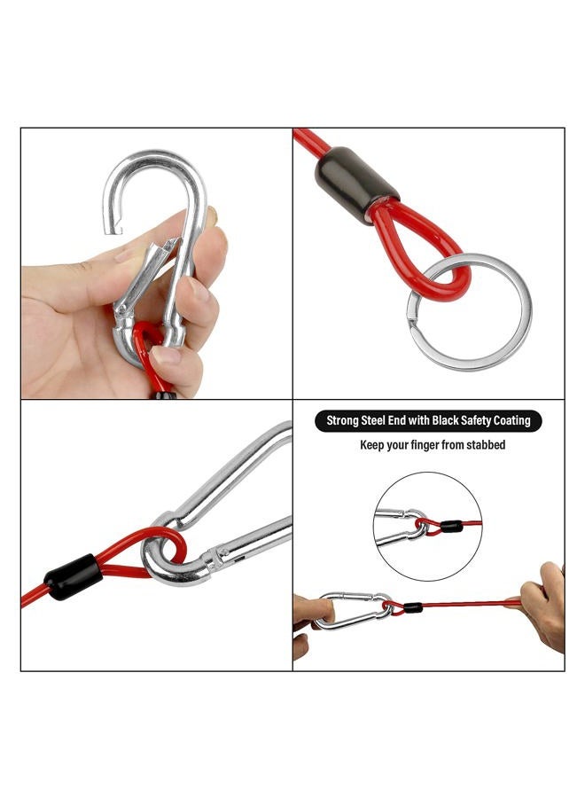 BFDKIT 6 Ft Breakaway Cable Trailer Safety Rope, Trailer Safety Rope for Trailer Emergency Camper, Retractable Cable, Anti-Lost Cable Anti-Corrosion, Durable, Sturdy, not Easy to Break (4 Pack) - Image 5
