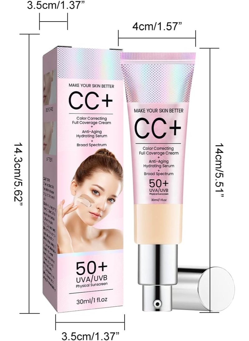 EELHOE CC Cream, CC Cream Foundation, foundation, foundation, full coverage foundation, tinted face cream, naturally conceal impurities and repair and brighten skin - Image 2