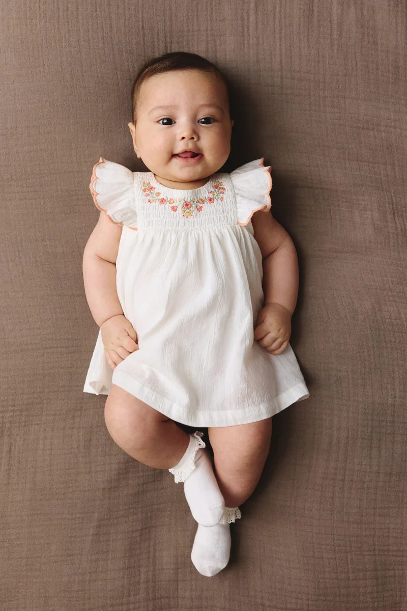 H&M Cotton bodysuit dress