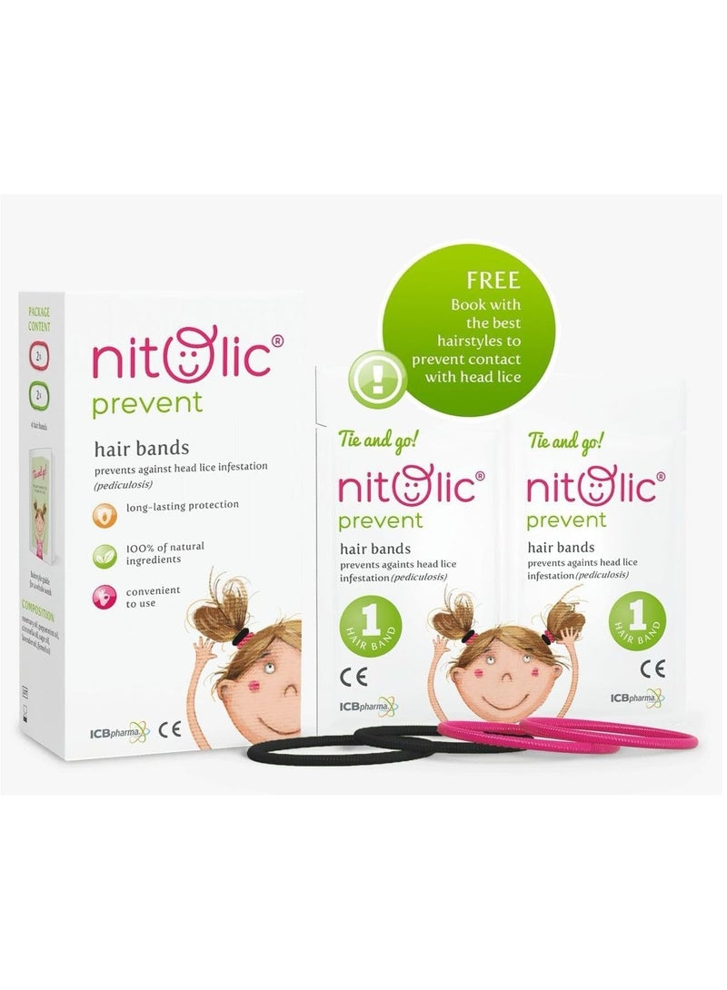 Nitolic Nitolic Prevent Hair Bands - 100% Natural Ingredients, Long-lasting Head Lice Protection - Image 2