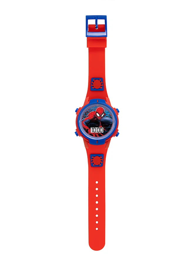 ديزني Boy's Digital Round Shape Silicone Wrist Watch SPD40012ARG - 35 Mm