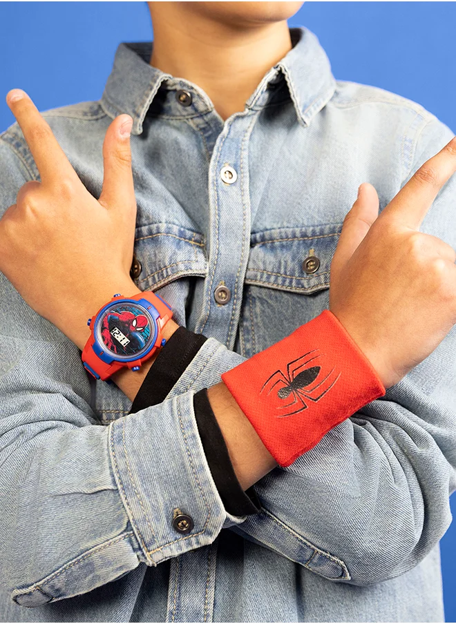 Disney Boy's Digital Round Shape Silicone Wrist Watch SPD40012ARG - 35 Mm