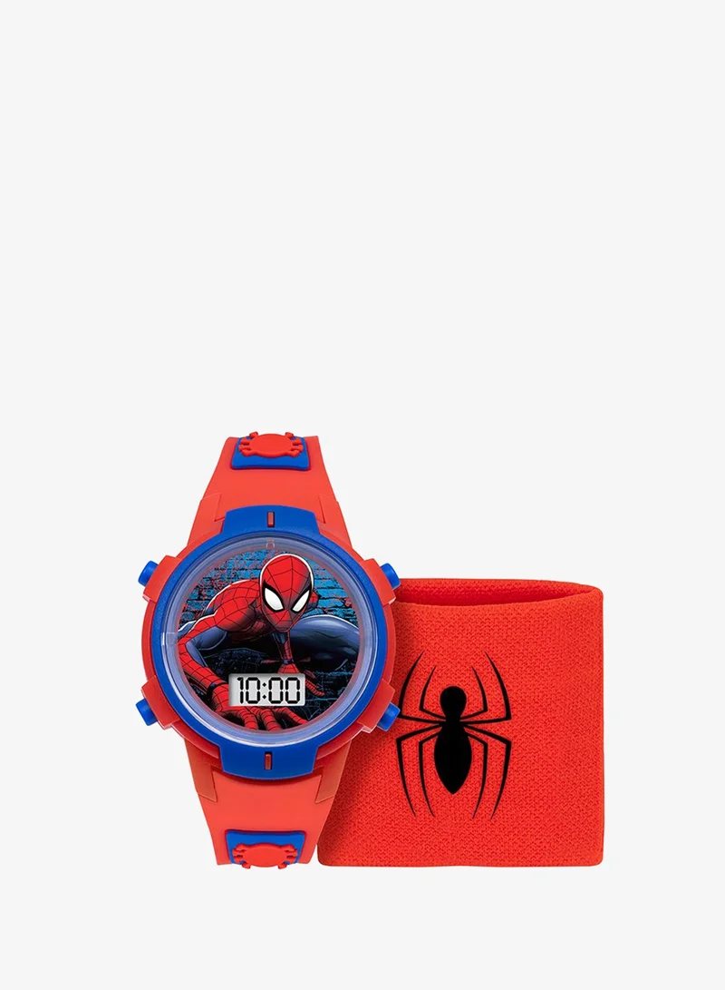 Disney Boy's Digital Round Shape Silicone Wrist Watch SPD40012ARG - 35 Mm