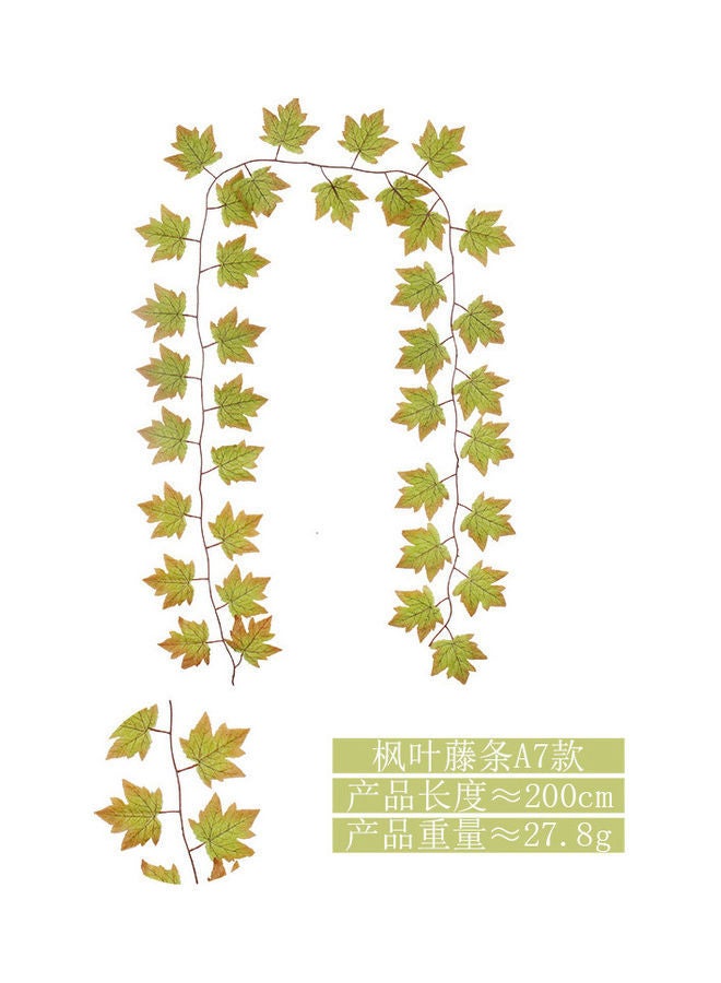 NIBEMINENT Artificial Hanging Leaf Vine Green 2meter