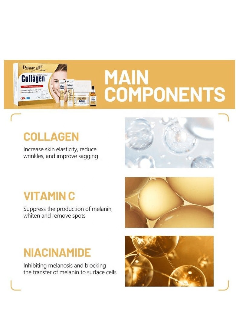 ديسار مجموعة العناية بالبشرة من ديسار 100٪ كولاجين 5 قطع - Image 4