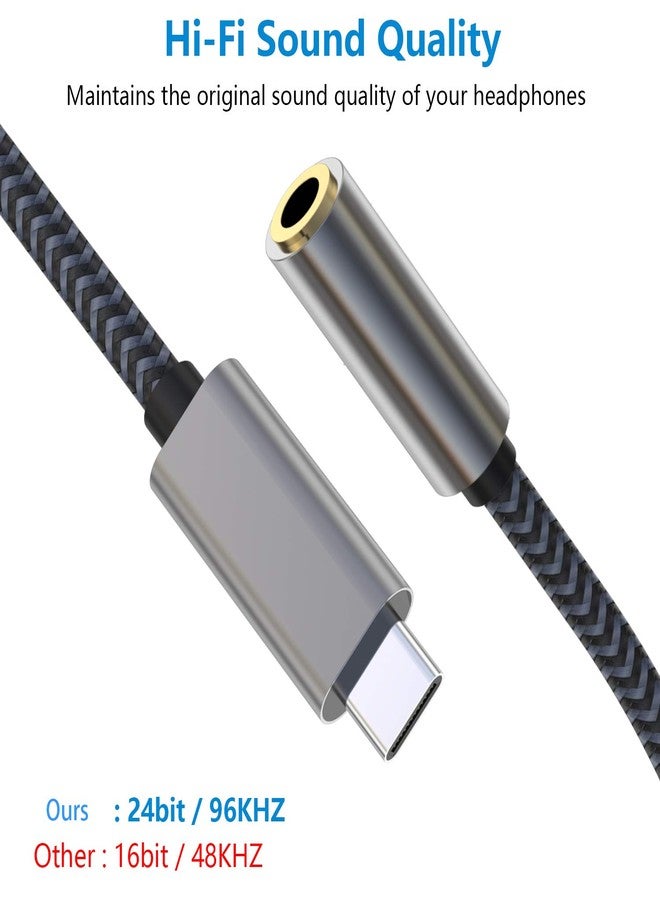 MORELECS USB C to 3.5mm Audio Adapter Aux to USB C - USB Type C to 3.5mm Female Headphone Jack Adapter Compatible with iPhone 15 Plus/15 Pro Max, Galaxy S24 S23 S22 S21, Pixel, MacBook - Image 4