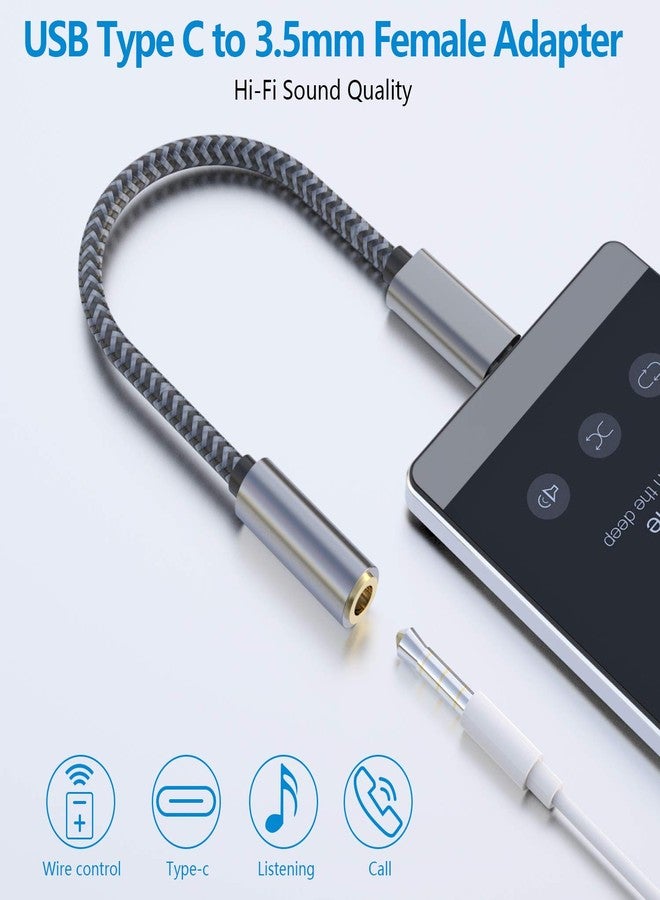 MORELECS USB C to 3.5mm Audio Adapter Aux to USB C - USB Type C to 3.5mm Female Headphone Jack Adapter Compatible with iPhone 15 Plus/15 Pro Max, Galaxy S24 S23 S22 S21, Pixel, MacBook - Image 3