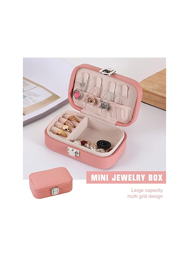 IAF color double layer earrings storage box p necklace earrings ring jewelry box portable jewelry box - Image 3