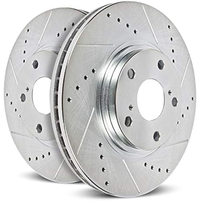 rayihni Power Stop Jbr1728Xpr Performance Drilled And Slotted Rear Brake Rotor Pair - Image 1