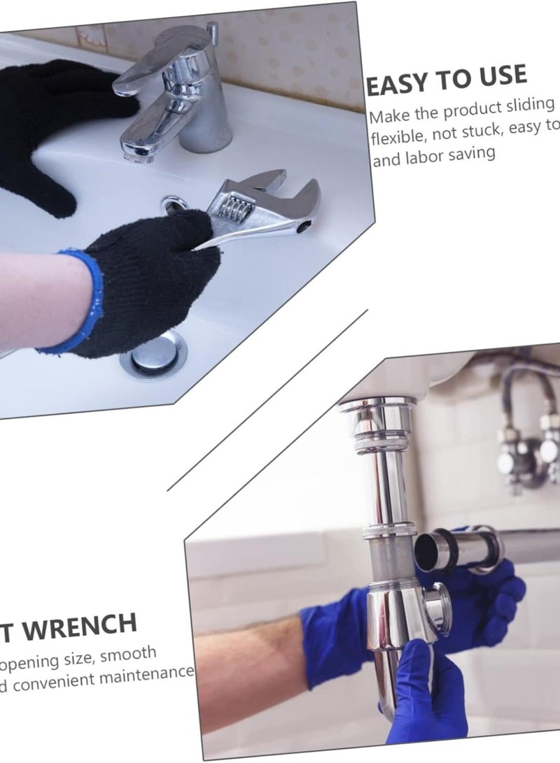 GGOOT 1pc 4 in 1 Wrench Tube Wrench Multiple Jobs Wrench Hardware Wrench Multi- Wrench Bathroom Faucet Wrench Repair Wrench Tool Hand 40cr Steel The Cross Wrenches  - Image 2