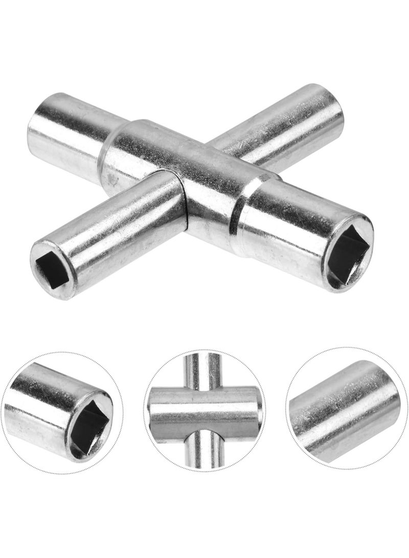 GGOOT 1pc 4 in 1 Wrench Tube Wrench Multiple Jobs Wrench Hardware Wrench Multi- Wrench Bathroom Faucet Wrench Repair Wrench Tool Hand 40cr Steel The Cross Wrenches  - Image 5