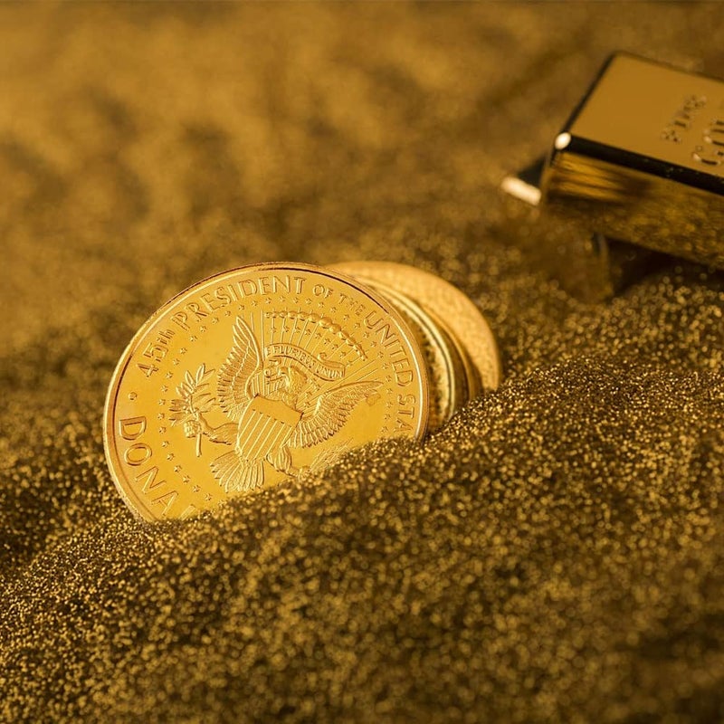 كلاراكو عملة دونالد ترامب الذهبية، عملة ذهبية مطلية بالذهب لعام ٢٠١٧، الرئيس الخامس والأربعون - عبوة من ٦ قطع - Image 4