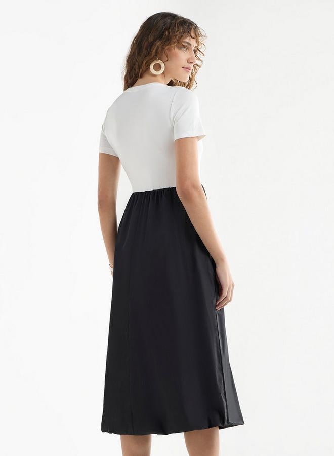 Splash FAV Contrast Bodice Dress - Image 3