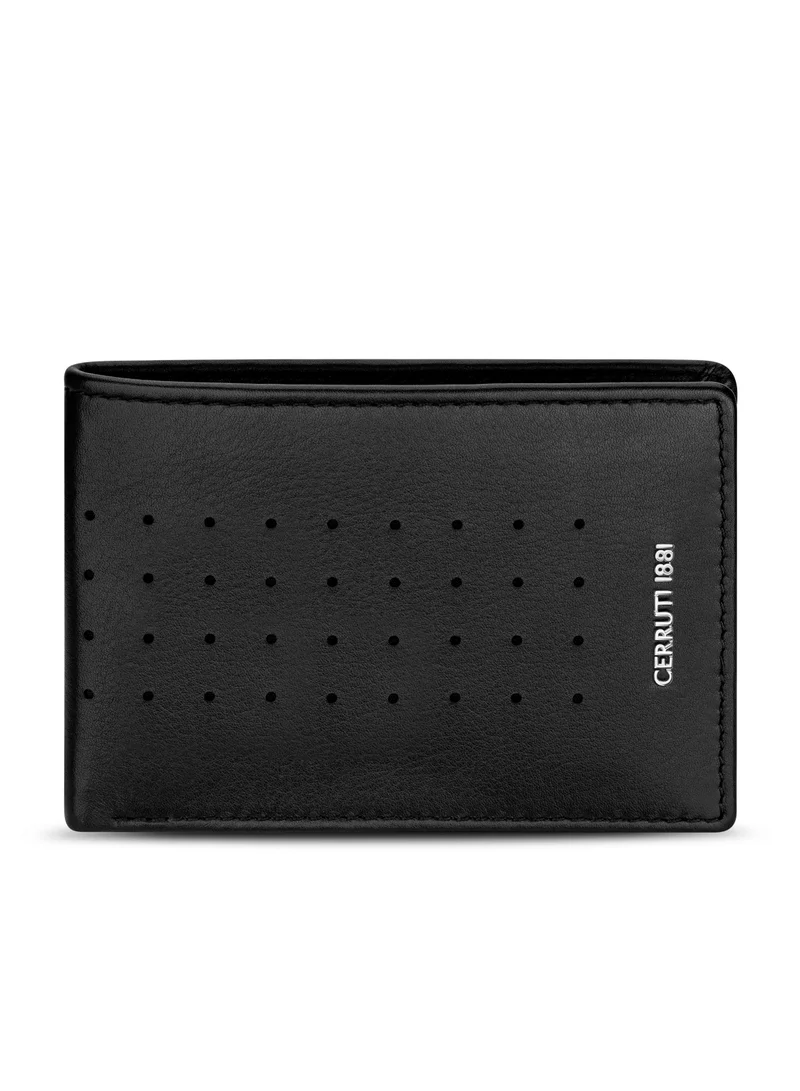 شيروتي 1881 Black Leather Wallet for Men