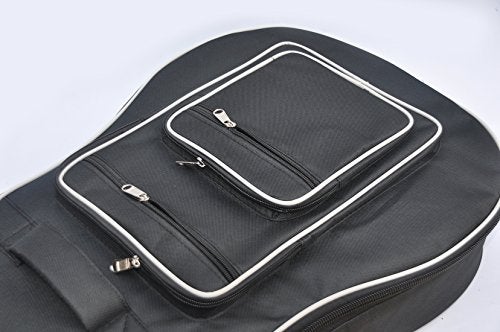Tosnail 41 Inch Full Size Padded Acoustic Guitar Gig Bag with Backpack Shoulder Strap, 2 Carry Handle & 5 Pockets - Bonus Guitar Strap - Image 3