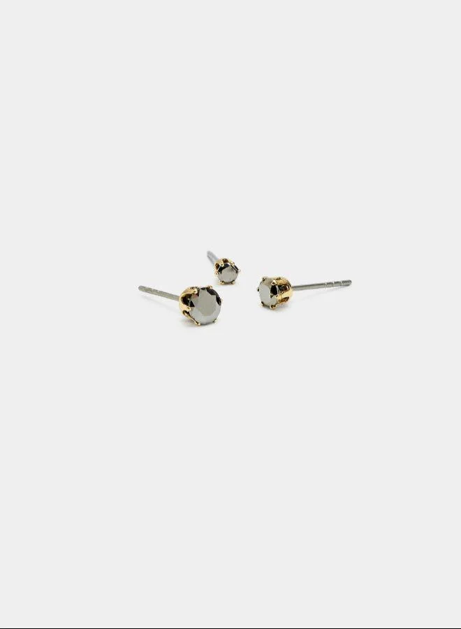 بارفوا مجموعة أقراط قصيرة لامعة