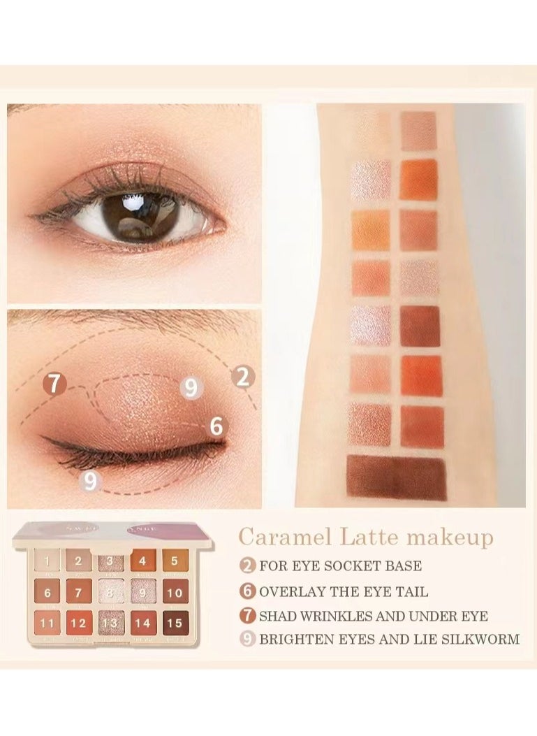 Pudaier Cosmetics - Eyeshadow Palette Multicolour, Trend 15 Colors #1 - Image 1