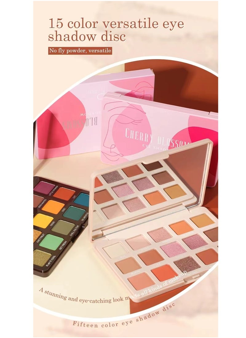 Pudaier Cosmetics - Eyeshadow Palette Multicolour, Trend 15 Colors #1 - Image 1