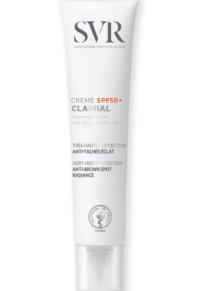 SVR كريم SVR Clairial SPF50+ - حماية شمسية عالية جداً ضد البقع البنية، 40 مل - Image 1