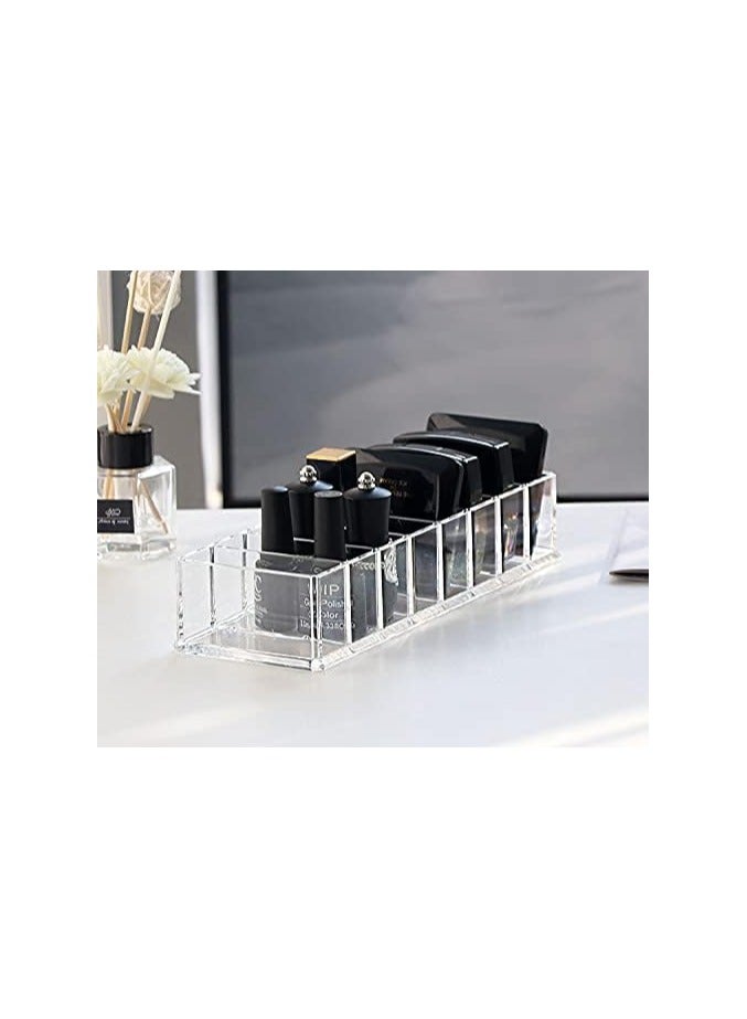 Soofam Clear Acrylic Compact Organizer Blushes Highlighters Eyeshadow Makeup Organizer, 8 Spaces - Image 2
