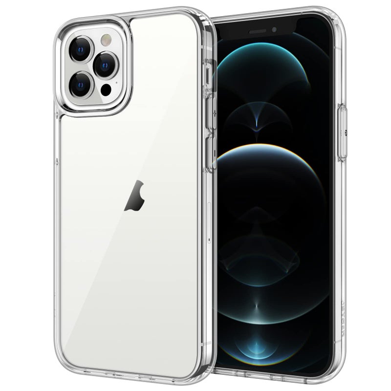 JETech Case for iPhone 12 Pro Max 67Inch NonYellowing Shockproof Phone Bumper Cover AntiScratch Clear Back Clear - Image 1