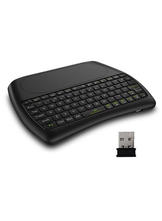 HuHa Wireless Colorful Led Backlight Handheld Remote Control For Android-Smart Tv Pc Notebook Laptop Black  - Image 1