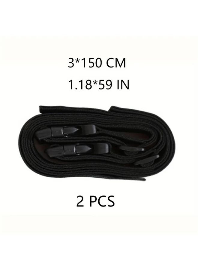 2 Packs 59 06 Inch Adjustable Multi Purpose Securing Straps With Buckle For Luggage Outdoor Gear Tools Equipment - Image 1