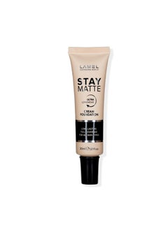 LAMEL Foundation Stay Matte - Full Coverage Foundation - Long-Lasting & Waterpoof - Dewy & Flawless Finish - For All Skin Type - Organic & Oil-Free, 403-1.01Fl.Oz (Ivory)  - Image 4