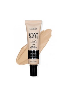 LAMEL Foundation Stay Matte - Full Coverage Foundation - Long-Lasting & Waterpoof - Dewy & Flawless Finish - For All Skin Type - Organic & Oil-Free, 403-1.01Fl.Oz (Ivory)  - Image 1