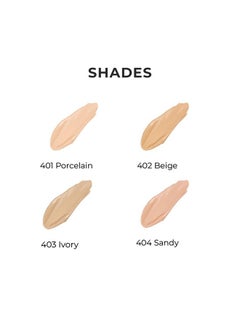 LAMEL Foundation Stay Matte - Full Coverage Foundation - Long-Lasting & Waterpoof - Dewy & Flawless Finish - For All Skin Type - Organic & Oil-Free, 403-1.01Fl.Oz (Ivory)  - Image 3