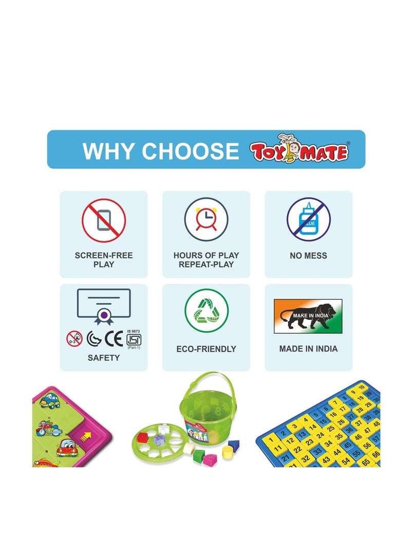 Toymate Toddler's Delight - 2 in 1 Set With Hammer Ball Toy and 3 Layer Drop Tower Run Roll Swirling Ramps for Baby - Develops Fine Motor Skills for 12 Months & Above - Image 4