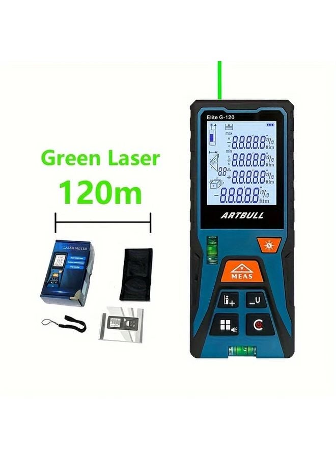 ARTBULL Green Laser Rangefinder 393.7ft Distance Measuring Tool with AAA Batteries - Image 1