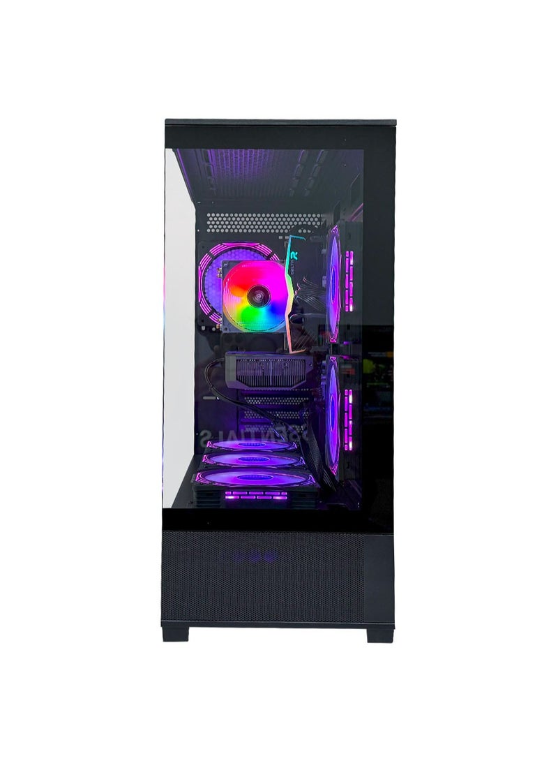 Game Sekret Rook IX Gaming PC - Intel Core i5-12400F Processor | AMD Radeon RX 580 8GB GPU | 16GB DDR4 RAM | 500GB M.2 NVMe SSD | Air Cooler | H610 MOBO | 500W 80+ PSU | WiFi/BT/Windows 11 Pro | Game Sekret Desktop Computer Black - Image 3