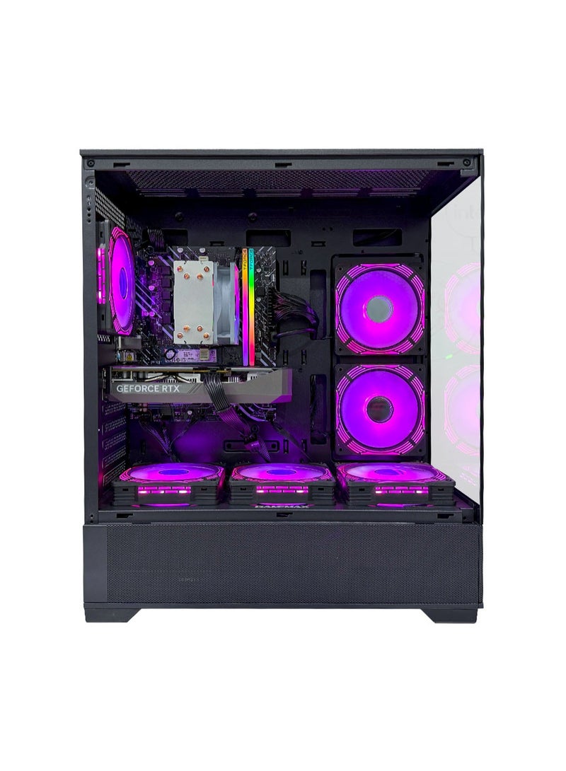 Game Sekret Rook IX Gaming PC - Intel Core i5-12400F Processor | AMD Radeon RX 580 8GB GPU | 16GB DDR4 RAM | 500GB M.2 NVMe SSD | Air Cooler | H610 MOBO | 500W 80+ PSU | WiFi/BT/Windows 11 Pro | Game Sekret Desktop Computer Black - Image 2