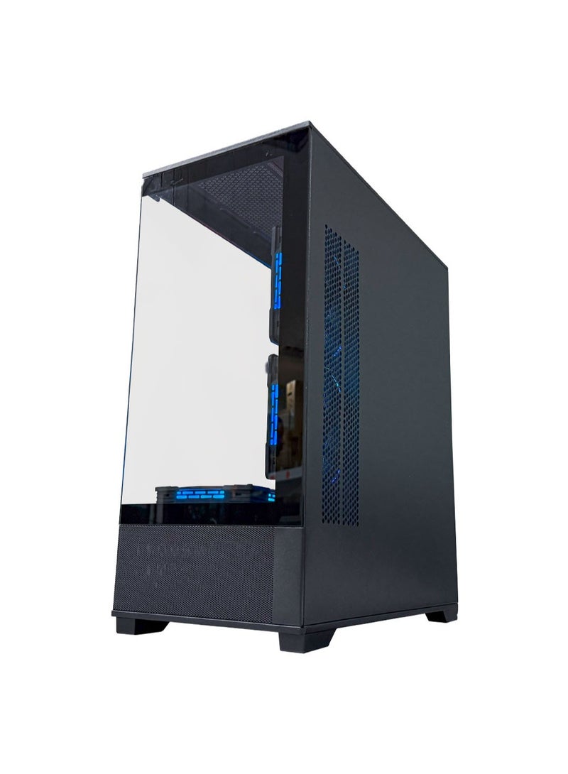 Game Sekret Rook IX Gaming PC - Intel Core i5-12400F Processor | AMD Radeon RX 580 8GB GPU | 16GB DDR4 RAM | 500GB M.2 NVMe SSD | Air Cooler | H610 MOBO | 500W 80+ PSU | WiFi/BT/Windows 11 Pro | Game Sekret Desktop Computer Black - Image 4