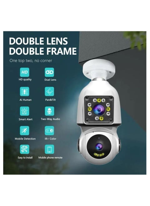 360-Degree Vigilance: Full HD WiFi Security Camera with 2-Way Audio, Night Vision – Your All-in-One Home Surveillance and Baby Monitoring Solution