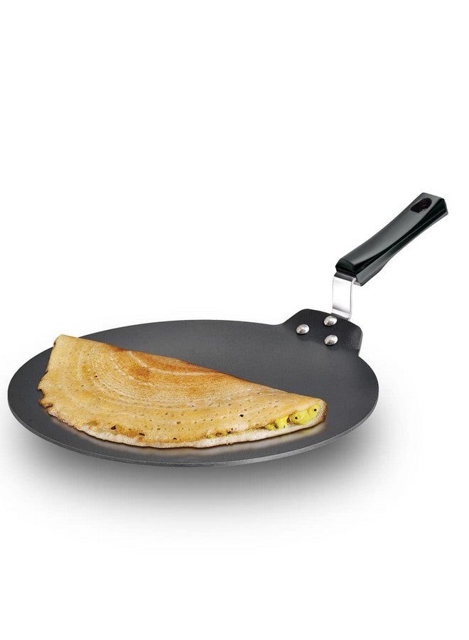 Hawkins Futura 30 cm Dosa Tava, Non Stick Dosa Tawa, Flat Dosa Tawa, Black (NDT30) - Image 1
