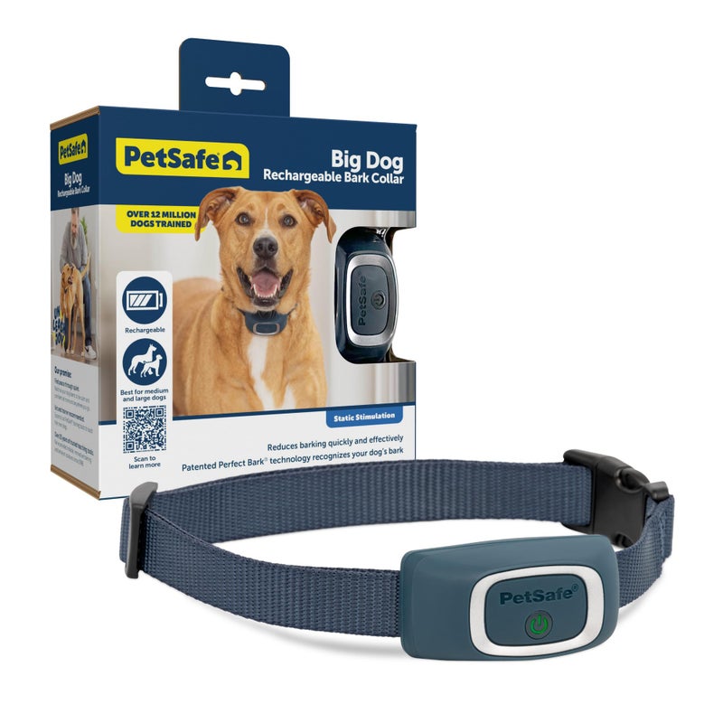 PetSafe Rechargeable Bark Collar, 15 Levels of Automatically Adjusting Static Correction - Rechargeable, Waterproof - Reduces Barking and Whining - for Small, Medium, and Large Dogs Over 8 lb - Image 1