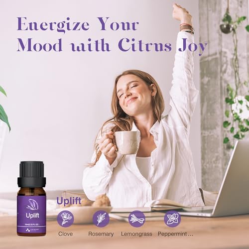 ASAKUKI Essential Oils, Essential Oil Blends Set for Diffusers, Humidifiers, Candle Making, Aromatherapy-Breathe, Uplift, Sensual, Rest, Unwind, Balance, 6 * 10ml - Image 3